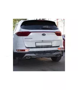 Προστατευτικό Πίσω Προφυλακτήρα Για Kia Sportage 2016-2018 Από Abs Πλαστικό Μαύρο 