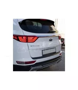 Προστατευτικό Πίσω Προφυλακτήρα Για Kia Sportage 2016-2018 Από Abs Πλαστικό Μαύρο 