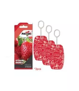 Σετ Αρωματικών Αυτοκινήτου Feral Fruity Collection Strawberry 3 Τεμάχια 