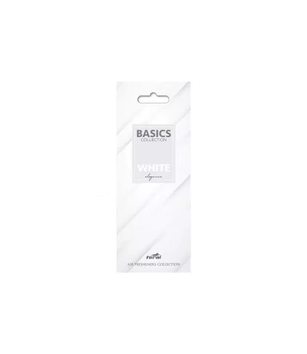 Αρωματικό Αυτοκινήτου Κρεμαστό Feral Basics Collection White Elegance