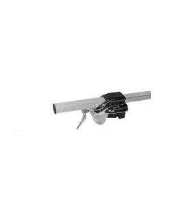 Μπάρες Οροφής Αλουμινίου Railing System 123cm Ασημί Με Ασημί Καπάκια (Hj-Rb013) 2 Τεμάχια 