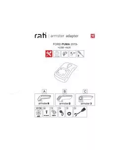 Βάση Τεμπέλη Ειδική Για Ford Puma 19+ Armster Rati 1 Τεμάχιο 