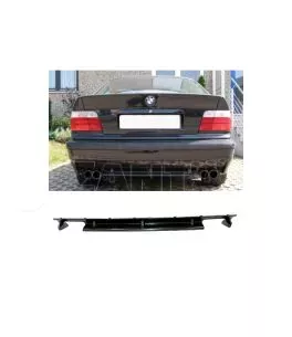 Diffuser Πίσω Προφυλακτήρα Για Bmw 3 E36 90-99 M3 (M3 προφυλακτήρα Μόνο) Με 2 Διπλές Εξατμίσεις Από Abs Πλαστικό 1 Τεμάχιο 