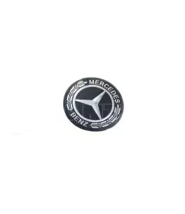 Σήμα Τάπα Καπό Mercedes-Benz Γνήσιο A0008173305 57mm Μαύρο C, E, S, CLK 