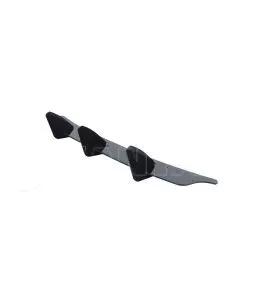 Diffuser Πίσω Προφυλακτήρα Για VW Golf VI (6) 08-13 Για GTI Έκδοση Γυαλιστερό Μαύρο 3 Bars & 2 Side Splitters Από Πλαστικό 3 Τεμ 