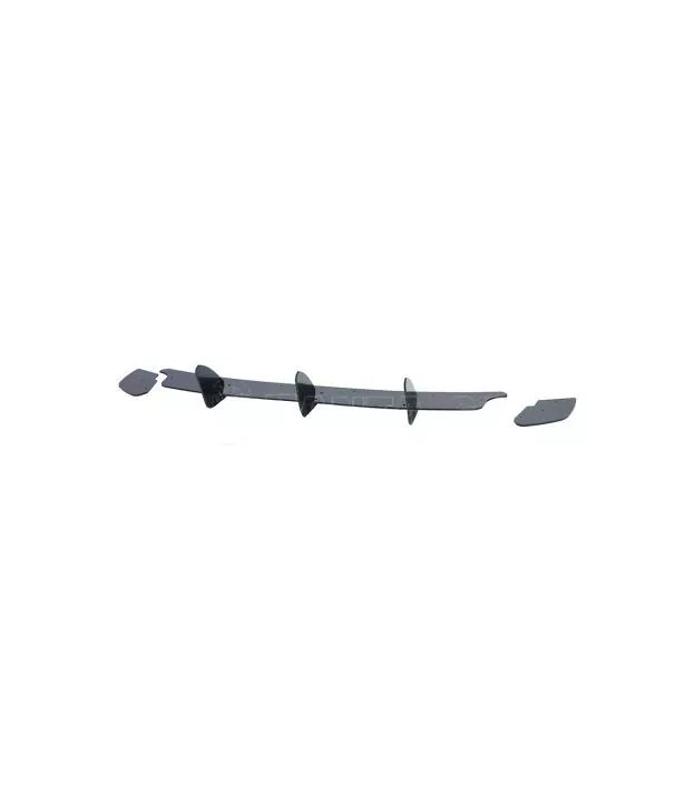 Diffuser Πίσω Προφυλακτήρα Για VW Golf VI (6) 08-13 Για GTI Έκδοση Γυαλιστερό Μαύρο 3 Bars & 2 Side Splitters Από Πλαστικό 3 Τεμ