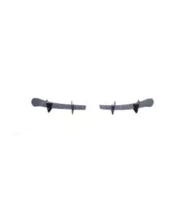 Diffuser Πίσω Προφυλακτήρα Για VW Golf VI (6) 08-13 Για R20 Έκδοση Γυαλιστερό Μαύρο 4 Bars Από Πλαστικό 2 Τεμάχια 