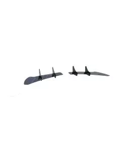 Diffuser Πίσω Προφυλακτήρα Για VW Golf VI (6) 08-13 Για R20 Έκδοση Γυαλιστερό Μαύρο 4 Bars Από Πλαστικό 2 Τεμάχια 