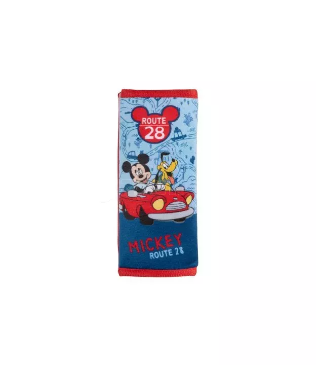 Μαξιλαράκι Ζώνης Ασφαλείας Mickey - Pluto ''Route 28'' Βελούδινο Μπλε-Κόκκινο 1 Τεμάχιο