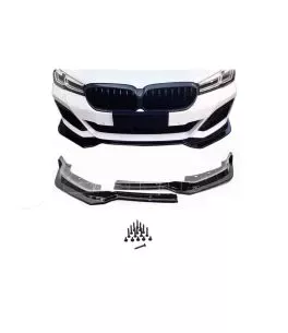 Μπροστινό Spoiler Για Bmw 5 G30/G31 17+ M-Packet Γυαλιστερό Μαύρο 2 Τεμάχια 