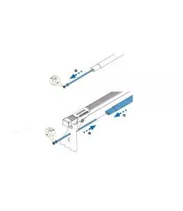 Ντίζα Για Μπάρες CRUZ 825-214 Optima 95cm 1 Τεμάχιο 