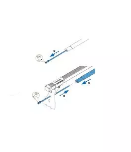 Ντίζα Για Μπάρες CRUZ 825-204 Optima 81.5cm 1 Τεμάχιο 