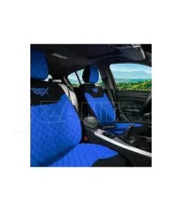 Ημικαλύμματα Μπροστινών Καθισμάτων Otom RSX Sport  Ύφασμα Κεντητό Καπιτονέ Μπλε / Μαύρο RSXL-105 2 Τεμάχια 