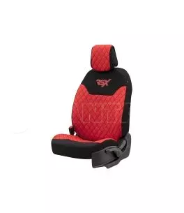 Ημικαλύμματα Μπροστινών Καθισμάτων Otom RSX Sport  Ύφασμα Κεντητό Καπιτονέ Κόκκινο / Μαύρο RSXL-104 2 Τεμάχια 