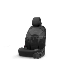 Καλύμματα Αυτοκινήτου Otom Moon Design Universal Βαμβακερό Ύφασμα / Rachel / Δερματίνη Σετ Εμπρός / Πίσω 11 Τεμαχίων Μαύρο MON-1 