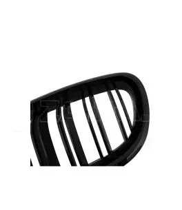 Καρδιές Μάσκας Για Bmw 5 F10 / F11 / F18 10-16 M4 Look Με Διπλή Γρίλια Μαύρο Γυαλιστερό V.2 2 Τεμάχια 