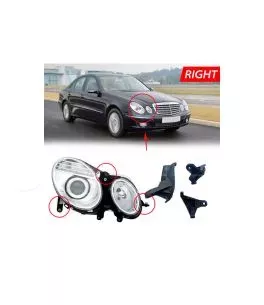 Βάσεις Επισκευής Δεξιού Φαναριού Για Mercedes-Benz E-Class W211 02-09 3 Τεμάχια 