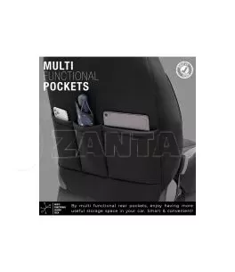Καλύμματα Αυτοκινήτου Otom Limited Design Universal Jacquard / Lacost / Δερματίνη Σετ Εμπρός / Πίσω 11 Τεμαχίων Μαύρο Με Μπλε Ρα 