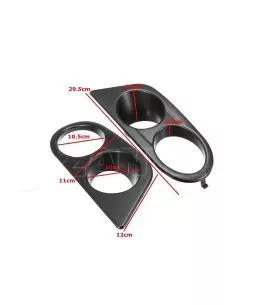 Καπάκια Προβολέα Εμπρός Πλαινά Για Bmw 3 E46 M3 98-05 Hamman Look Διπλά Μαύρα Αριστερό & Δεξί 2 Τεμάχια China 
