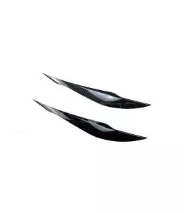 Φρυδάκια Μπροστινών Φαναριών Για Bmw 3 F30 / F31 2011-2019 Βαμμένα Μάυρο Γυαλιστερό Χρώμα 2 Τεμάχια 