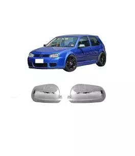 Καπάκια Καθρεφτών Για VW Golf IV (4) 98-04 , Bora 98-04 , Passat 3B 97-00 Μικρό - Μεγάλο Χρωμίου 2 Τεμάχια 