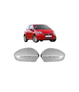Καπάκια Καθρεφτών Χρωμίου Για Fiat Grande Punto 2005-2012 2 Τεμάχια 