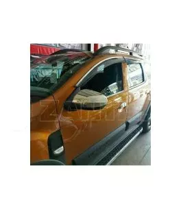 Καπάκια Καθρεφτών Για Dacia Duster 2018+ Από Ανοξείδωτο Ατσάλι (Steel) 2 Τεμάχια 