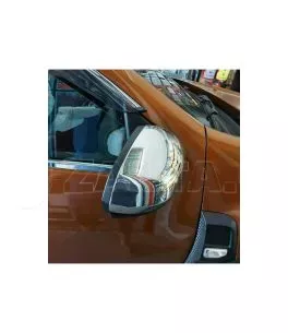 Καπάκια Καθρεφτών Για Dacia Duster 2018+ Από Ανοξείδωτο Ατσάλι (Steel) 2 Τεμάχια 