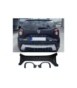 Καπάκι Πορτ Παγκαζ & Φρύδια Φαναριών Για Dacia Duster 2018+ Μαύρα Ματ 3 Τεμάχια 