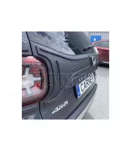 Καπάκι Πορτ Παγκαζ & Φρύδια Φαναριών Για Dacia Duster 2018+ Μαύρα Ματ 3 Τεμάχια 