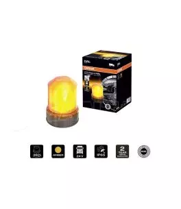 Φάρος Ασφαλείας Αυτοκινήτου Osram Beacon Light H1 24Volt 2200K 150 x 193 mm Πορτοκαλί RΒL101 