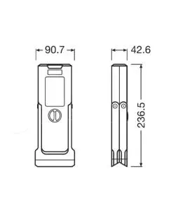 Φακός Led Osram / Τρίγωνο Ασφαλείας 4.3 x 24cm LΕDSL103 