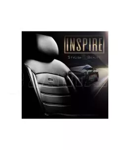 Καλύμματα Αυτοκινήτου Otom Inspire Design Universal Full Δερματίνη Σετ Εμπρός / Πίσω 11 Τεμαχίων Μαύρο INS-3501 