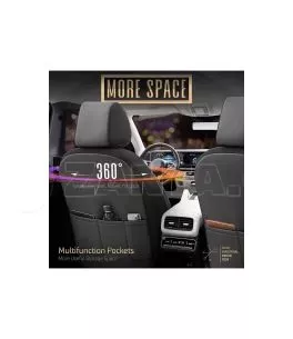 Καλύμματα Αυτοκινήτου Otom Inspire Design Universal Full Δερματίνη Σετ Εμπρός / Πίσω 11 Τεμαχίων Μαύρο INS-3501 
