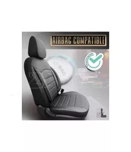 Καλύμματα Αυτοκινήτου Otom Inspire Design Universal Full Δερματίνη Σετ Εμπρός / Πίσω 11 Τεμαχίων Μαύρο INS-3501 