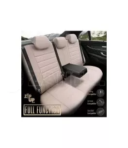 Καλύμματα Αυτοκινήτου Otom Inspire Design Universal Full Δερματίνη Σετ Εμπρός / Πίσω 11 Τεμαχίων Μπεζ INS-3509 