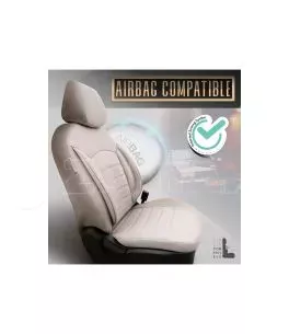 Καλύμματα Αυτοκινήτου Otom Inspire Design Universal Full Δερματίνη Σετ Εμπρός / Πίσω 11 Τεμαχίων Μπεζ INS-3509 