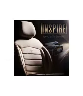 Καλύμματα Αυτοκινήτου Otom Inspire Design Universal Full Δερματίνη Σετ Εμπρός / Πίσω 11 Τεμαχίων Μπεζ INS-3509 