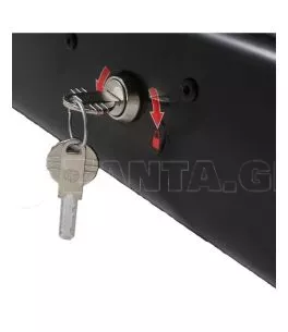 Μπαγκαζιέρα οροφής Junior Easy 180x78x40cm με μονόπλευρο άνοιγμα και κλειδί, 430 λίτρα - μαύρη γυαλιστερή 
