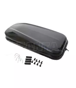 Μπαγκαζιέρα οροφής Junior Easy 180x78x40cm με μονόπλευρο άνοιγμα και κλειδί, 430 λίτρα - μαύρη γυαλιστερή 