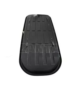 Μπαγκαζιέρα οροφής Junior Altro 200x90x41cm με διπλό άνοιγμα με κλειδί, 500 λίτρα - μαύρη 