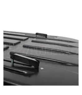 Μπαγκαζιέρα οροφής Junior Altro 200x90x41cm με διπλό άνοιγμα με κλειδί, 500 λίτρα - μαύρη 