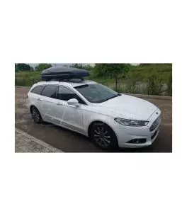 Μπαγκαζιέρα οροφής Junior Altro 200x90x41cm με διπλό άνοιγμα με κλειδί, 500 λίτρα - μαύρη 