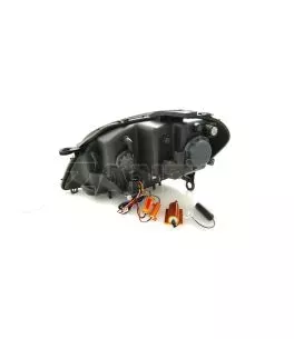 Φανάρια εμπρός led για Mercedes ML W164 (2005-2008) chrome με τρεχούμενο φλας - σετ 2τμχ. 