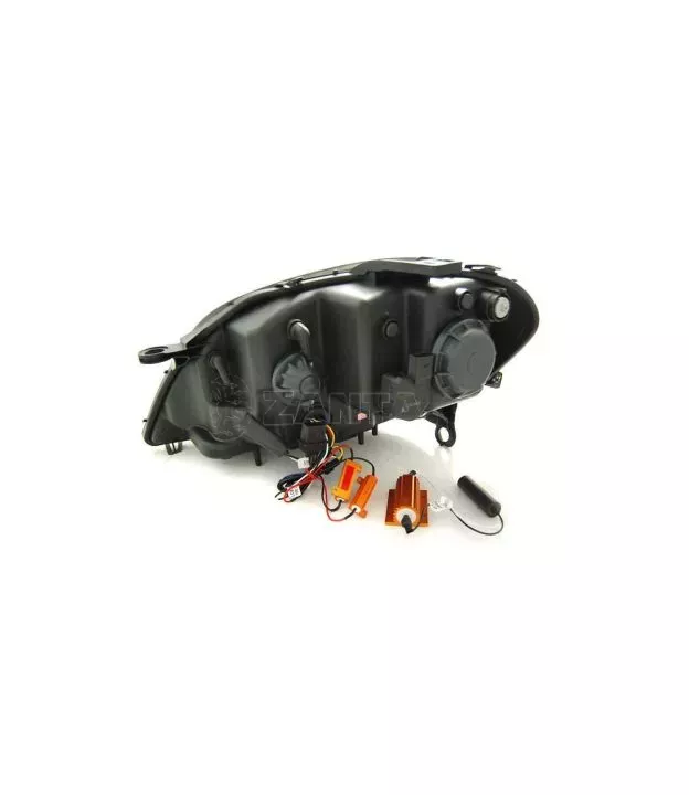 Φανάρια εμπρός led για Mercedes ML W164 (2005-2008) chrome με τρεχούμενο φλας - σετ 2τμχ.