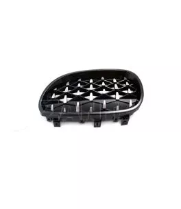 Μάσκα για BMW E60 (2003-2010) - μαύρη / χρωμιού Diamond design - 2τμχ. 