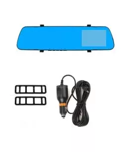 Βίντεο καταγραφέας DVR 1080 FULL HD με 4" LCD οθόνη στον καθρέφτη με κάμερα οπισθοπορείας και καταγραφή 