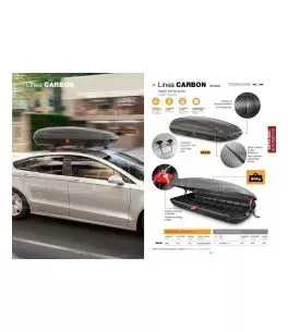 Μπαγκαζιέρα Art Plast 169x79x37.5cm με κλειδί 400 λίτρα carbon - 1τμχ. 