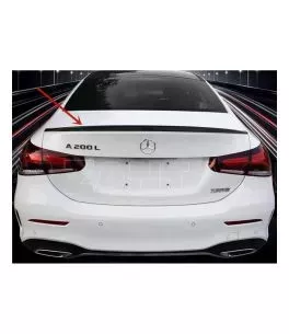 Αεροτομή πορτ μπαγκάζ για Mercedes W177 A-Class (2019+) sedan - μαύρη γυαλιστερή 