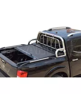 Roll bar ενάμιση σκέλους με προστατευτική αψίδα Nissan D23-NP300 2016+ 
